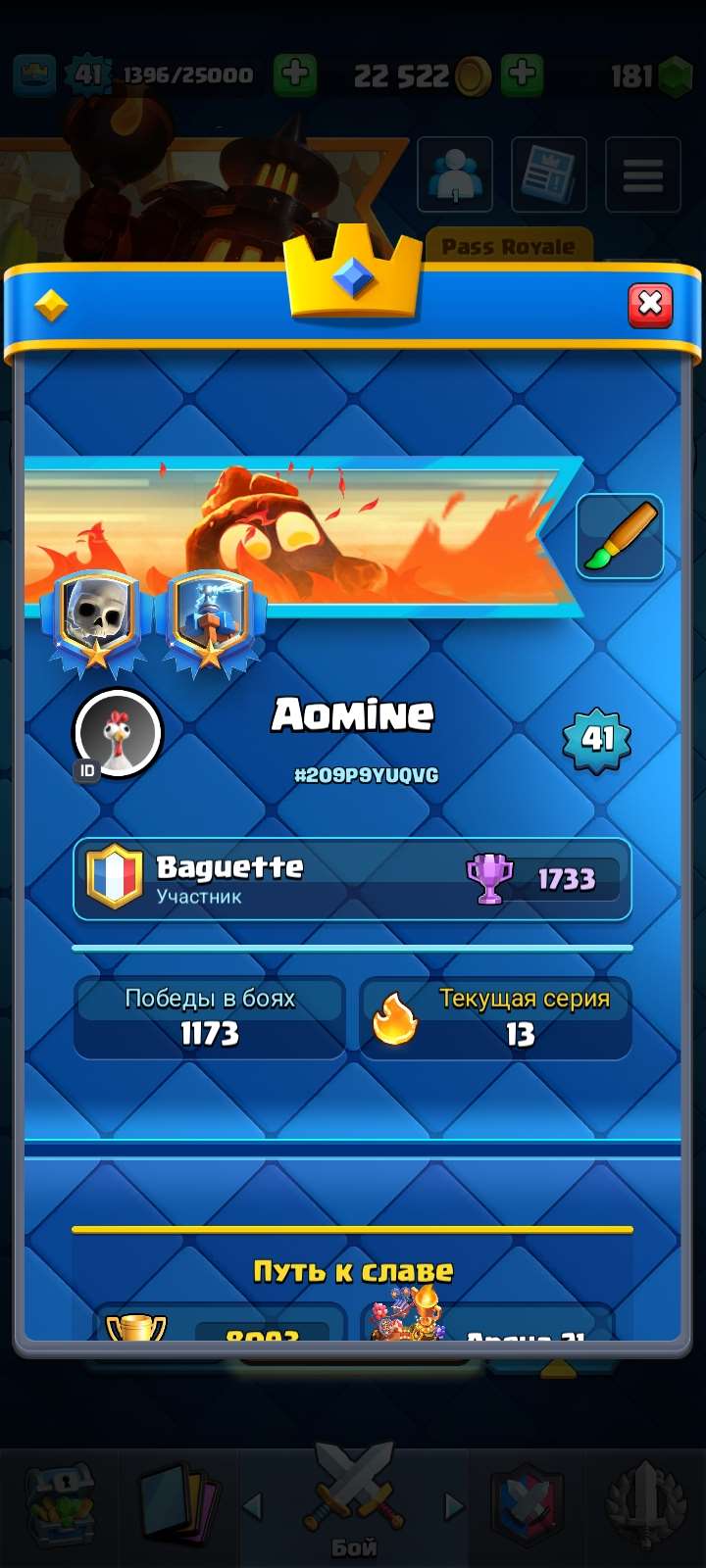продажа аккаунта к игре Clash Royale